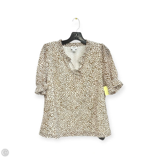Top Short Sleeve By J. Crew In Animal Print, Size: S