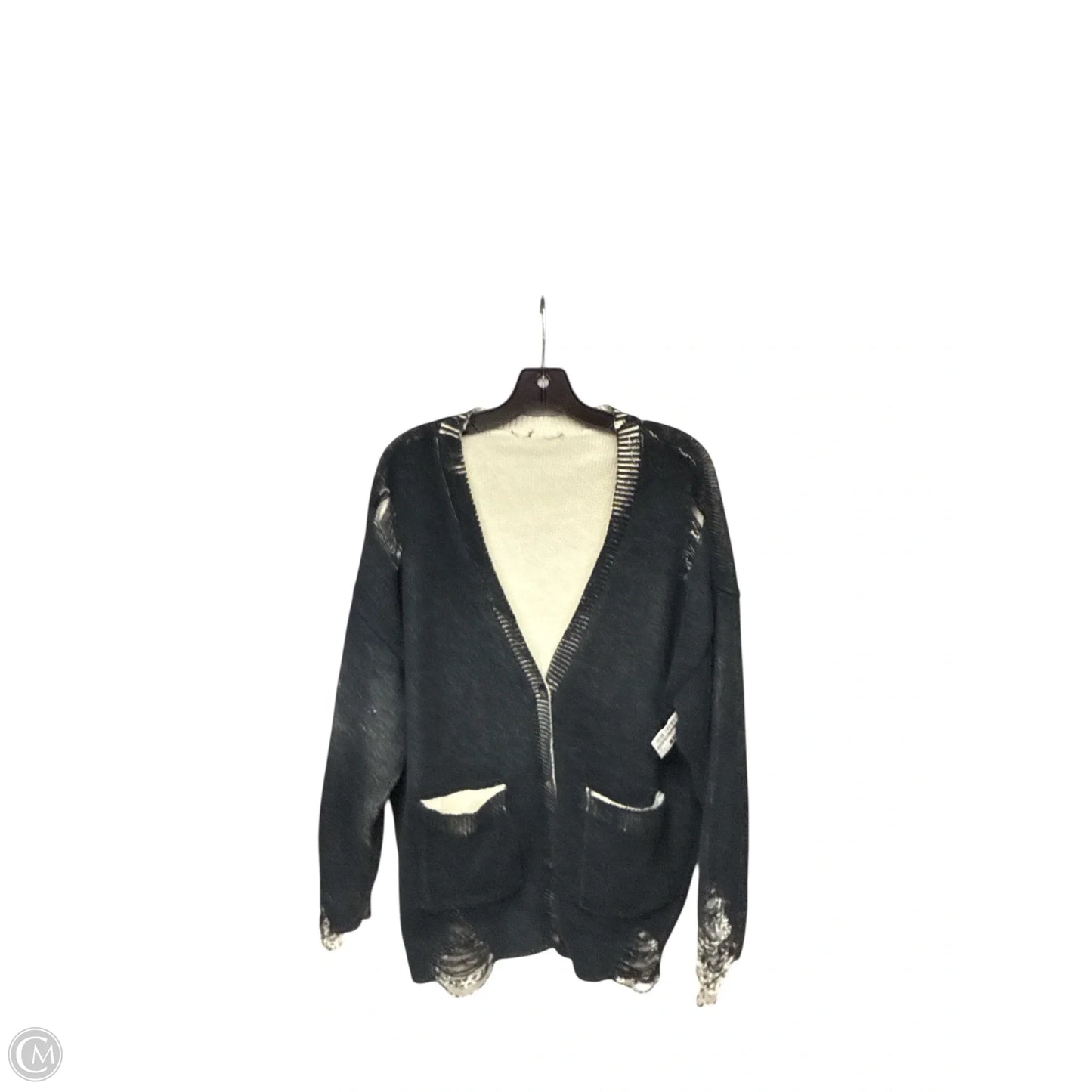 Sweater Cardigan By Fashion Nova In Grey, Size: Xl