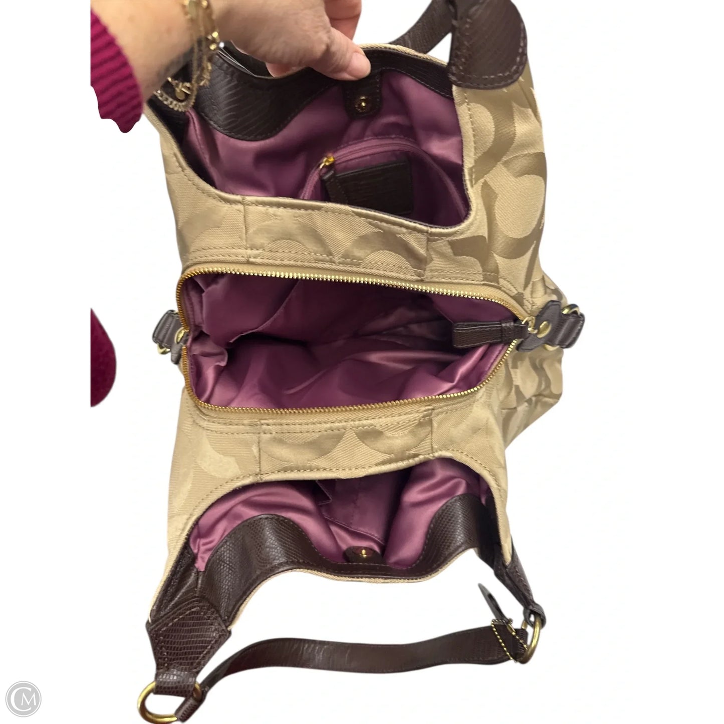 Handbag Designer By Coach, Size: Medium