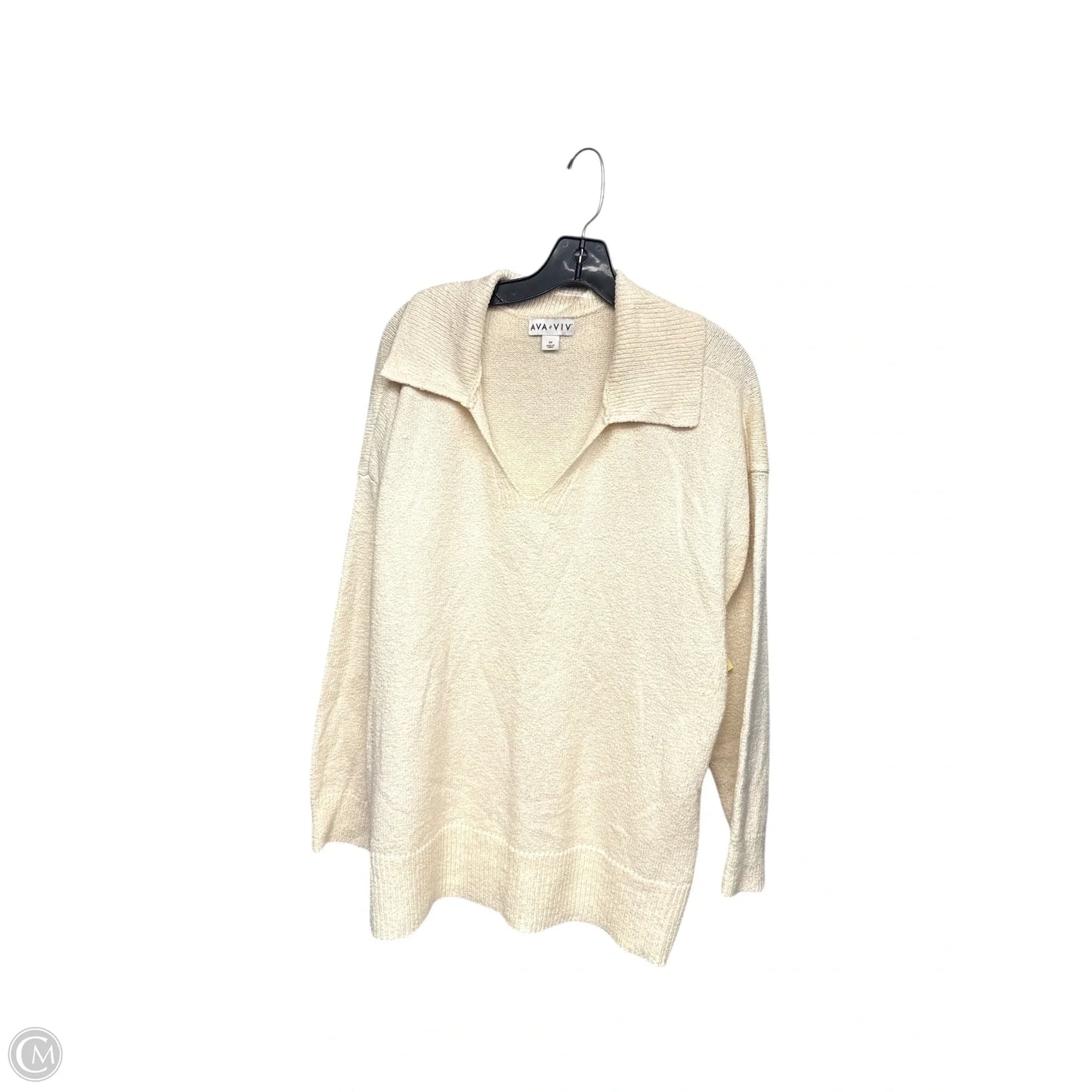 Sweater By Ava & Viv In Cream, Size: 2x