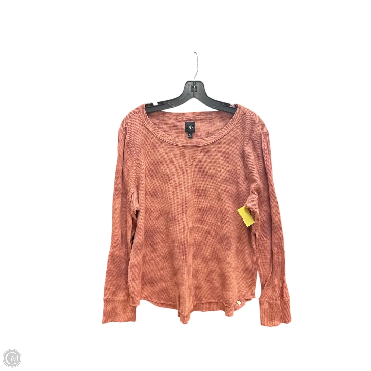 Top Long Sleeve Basic By Gap In Red, Size: Xl