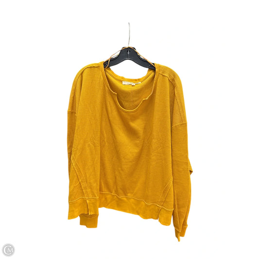 Top Long Sleeve By Clothes Mentor In Yellow, Size: M
