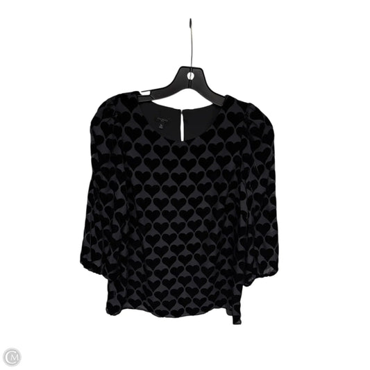 Top 3/4 Sleeve By Talbots In Black, Size: Mp
