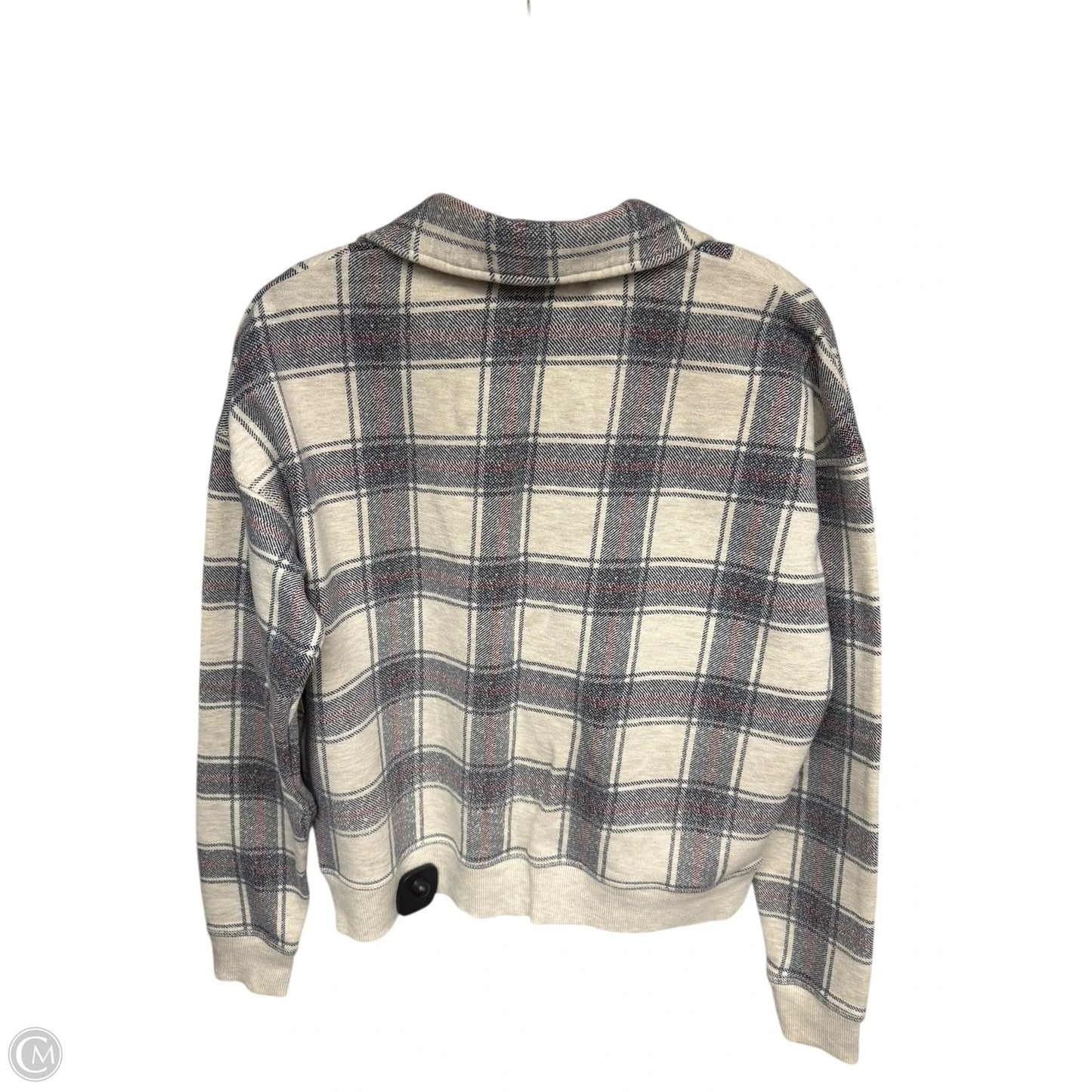 Sweater By Natural Reflections In Plaid Pattern, Size: S
