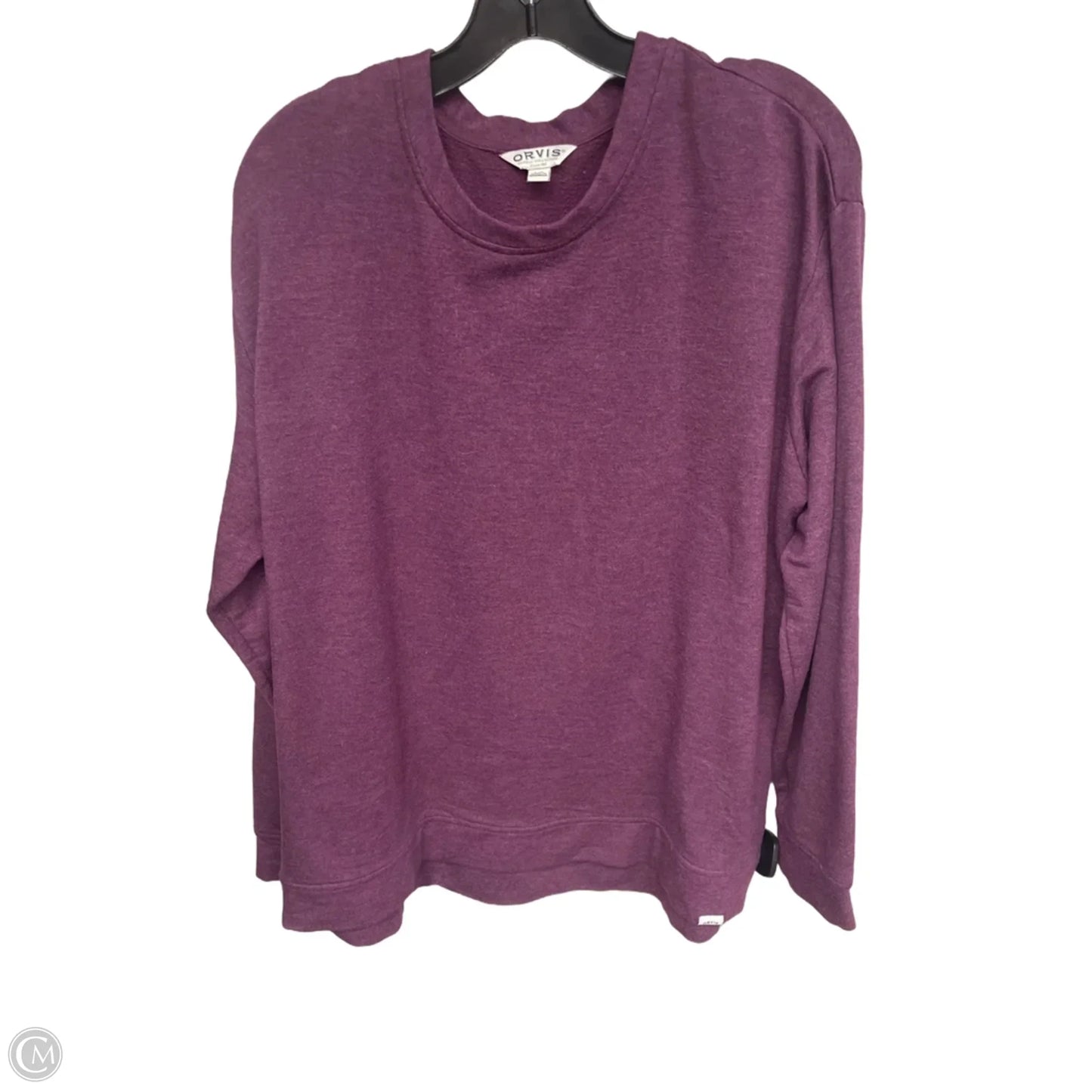 Top Long Sleeve By Orvis In Purple, Size: L