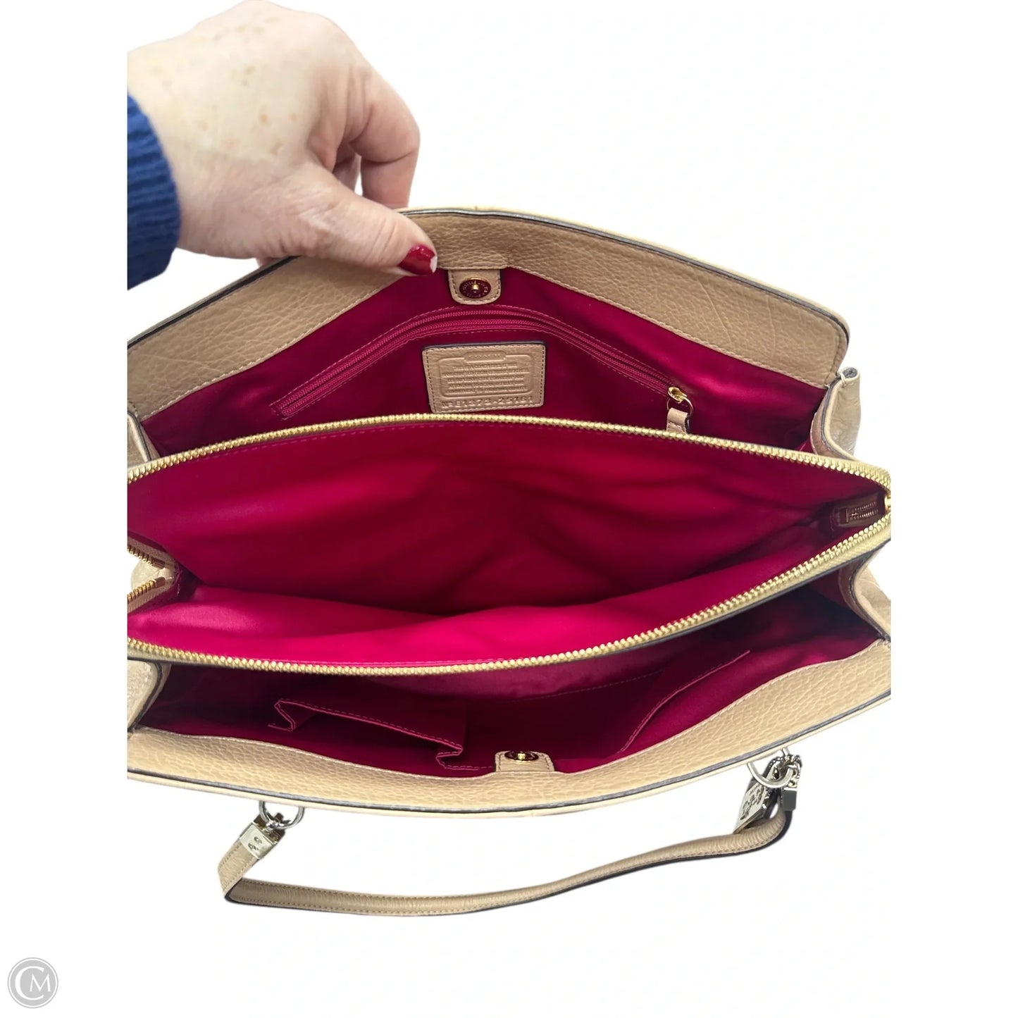 Handbag Designer By Coach, Size: Large