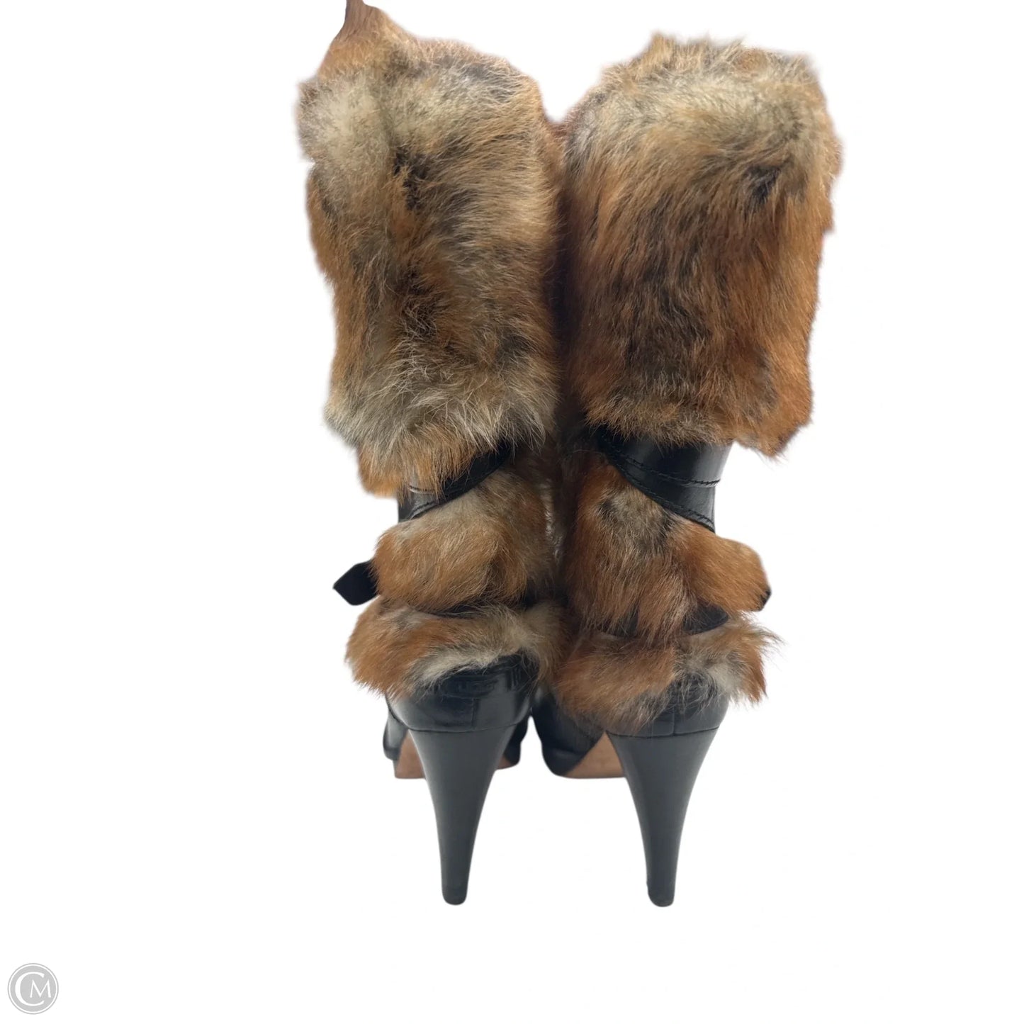 Boots Designer By Ugg In Black & Brown, Size: 7