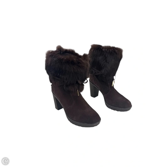 Boots Ankle Heels By Michael By Michael Kors In Brown, Size: 7