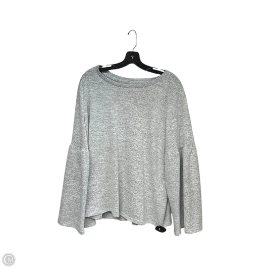 Top Long Sleeve By Ana In Grey, Size: Xl