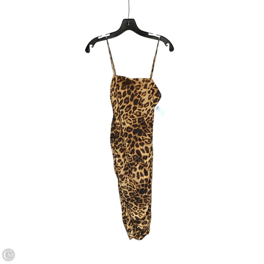 Dress Party Midi By Fashion Nova In Animal Print, Size: S
