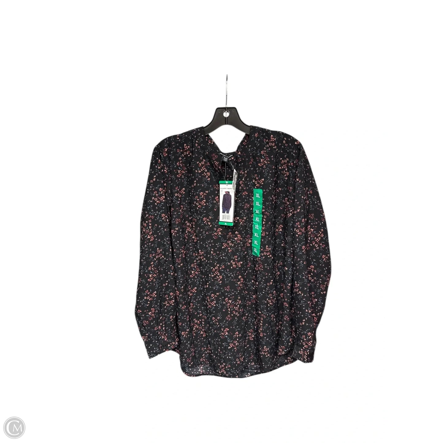Top Long Sleeve By Hilary Radley In Floral Print, Size: Xl