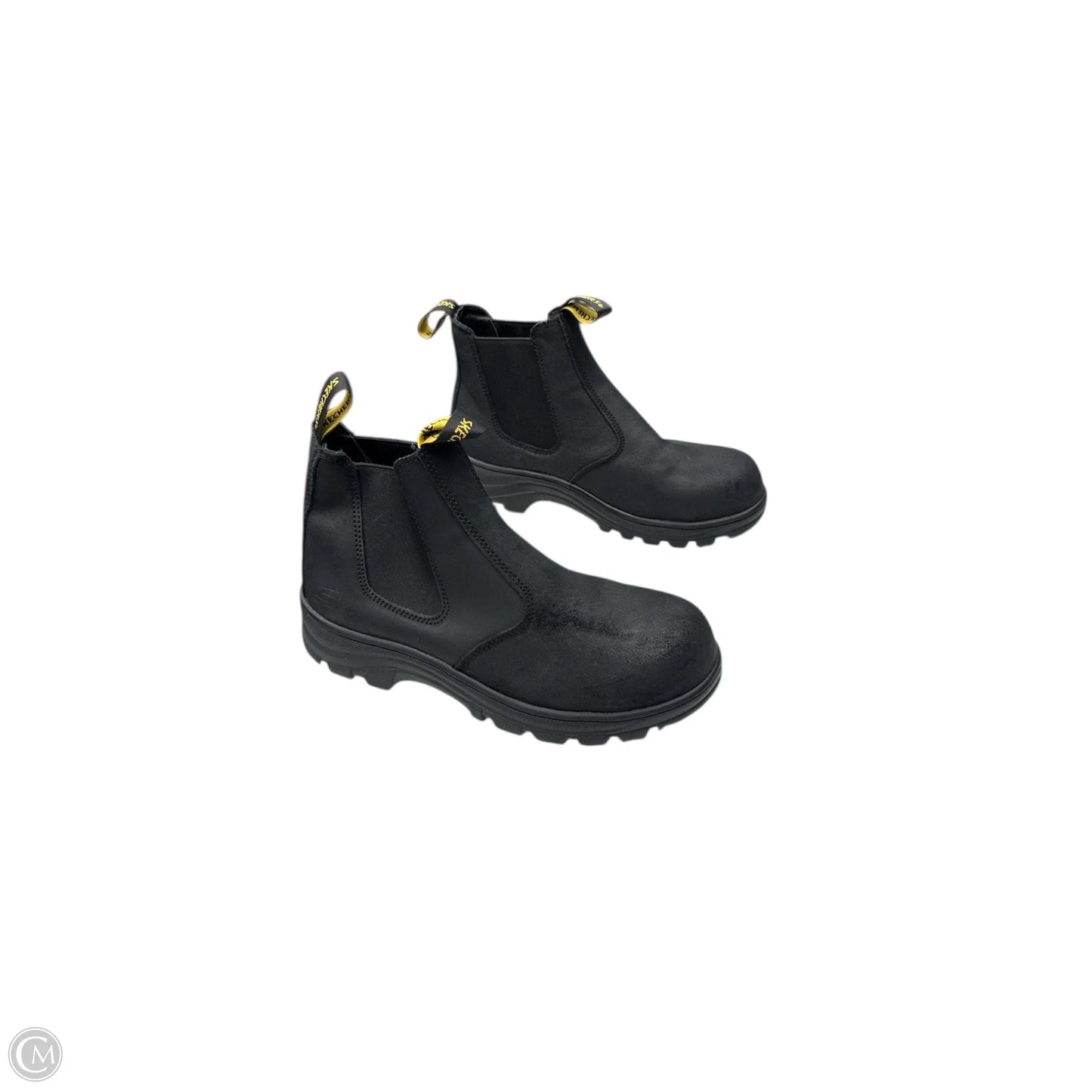 Boots Ankle Flats By Skechers In Black, Size: 9.5