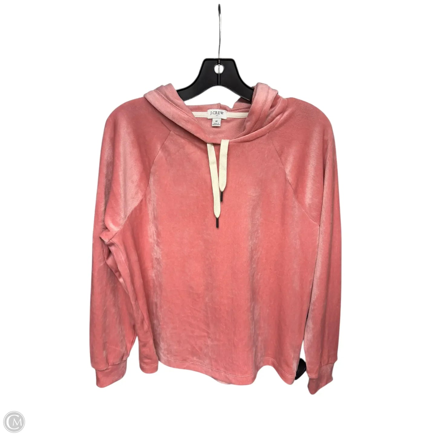 Sweatshirt Hoodie By J. Crew In Pink, Size: M