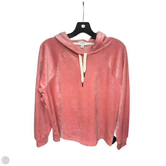 Sweatshirt Hoodie By J. Crew In Pink, Size: M
