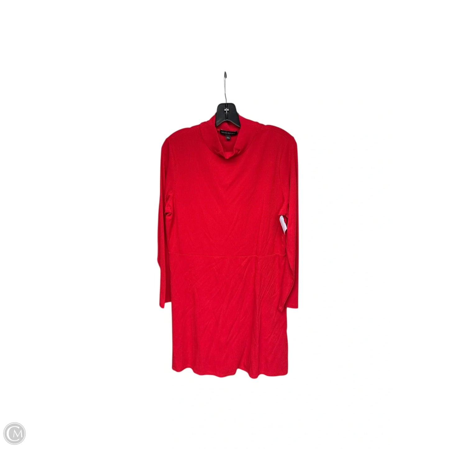 Dress Casual Midi By Banana Republic In Red, Size: L