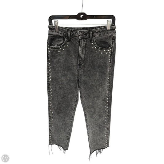 Jeans Straight By Aqua In Black Denim, Size: 4