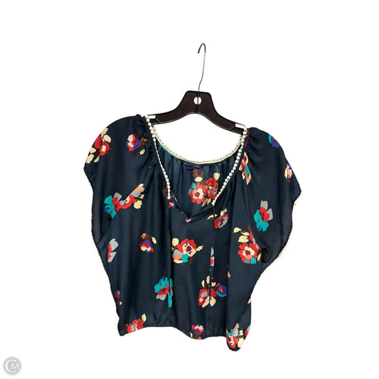 Top Short Sleeve By American Eagle In Teal, Size: S