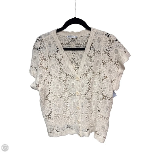 Top Short Sleeve By Staccato In Cream, Size: Osfm