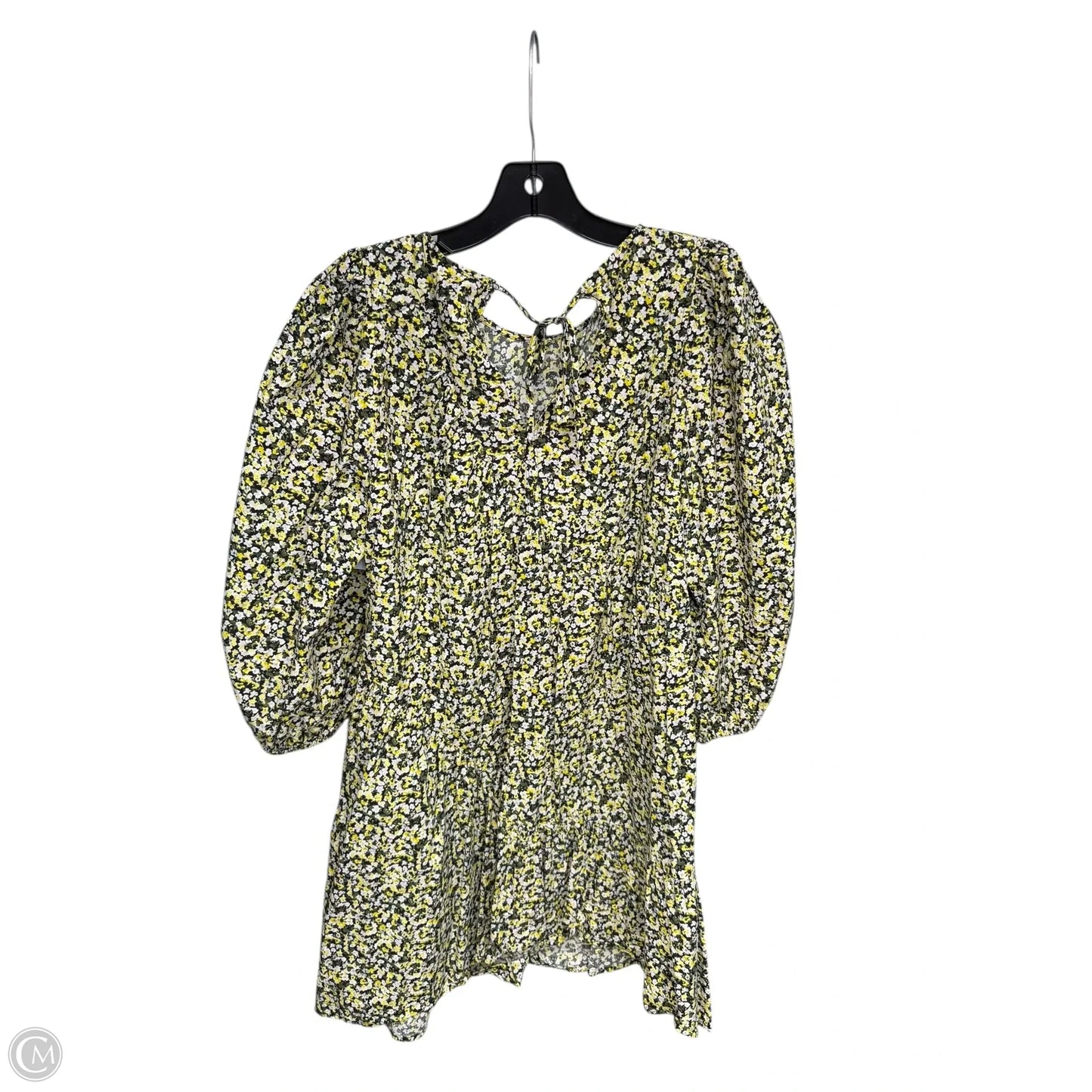 Dress Casual Midi By Rails In Green & Yellow, Size: Medium