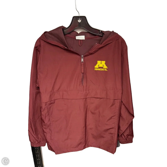 Athletic Jacket By Champion In Maroon, Size: Xl