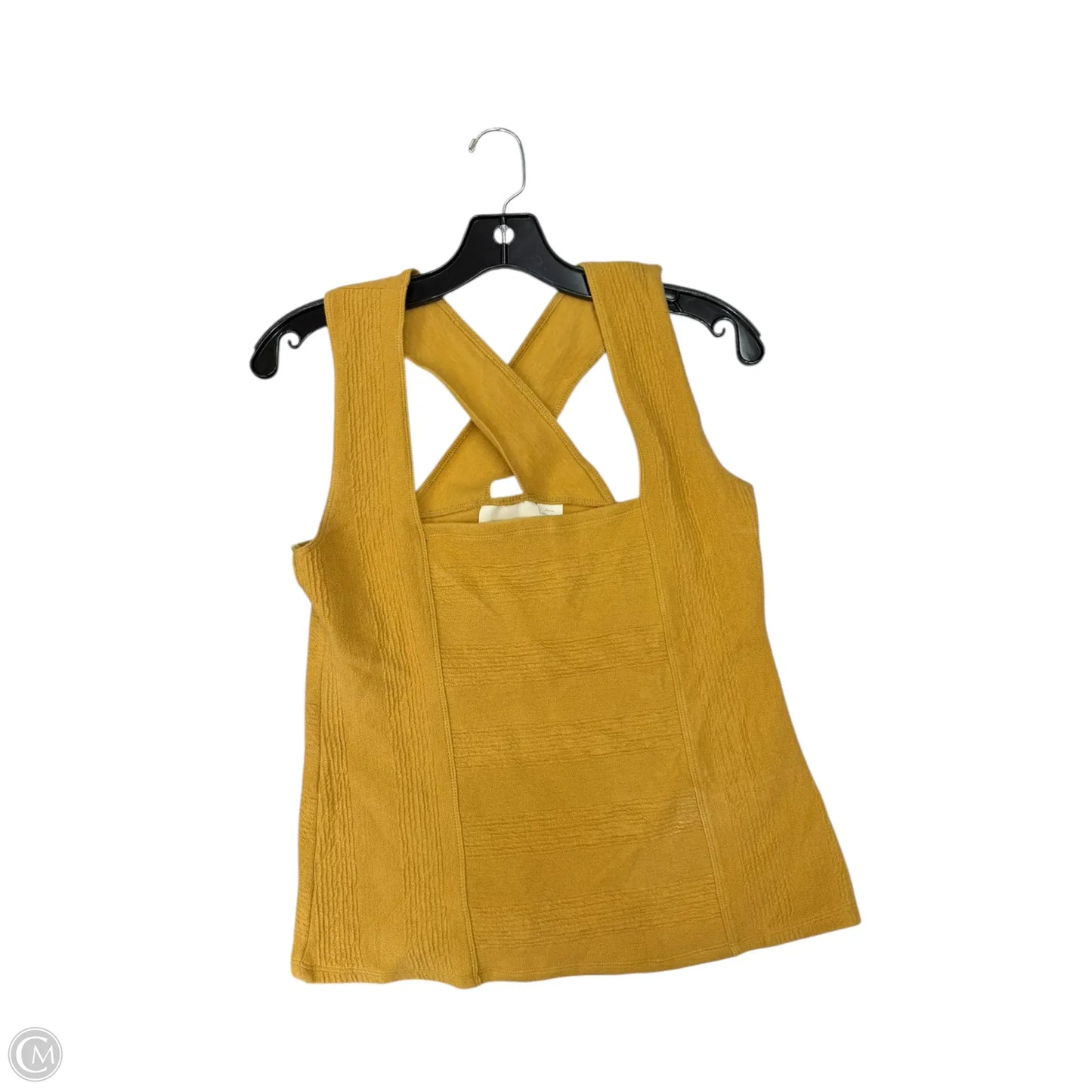 Top Sleeveless By Maeve In Yellow, Size: M