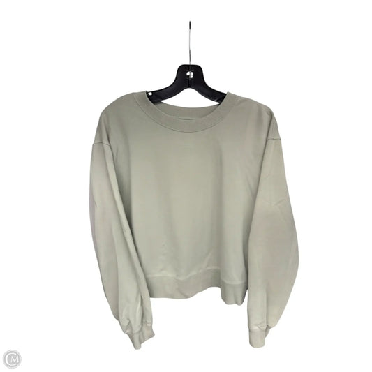 Top Long Sleeve By Abercrombie And Fitch In Green, Size: M