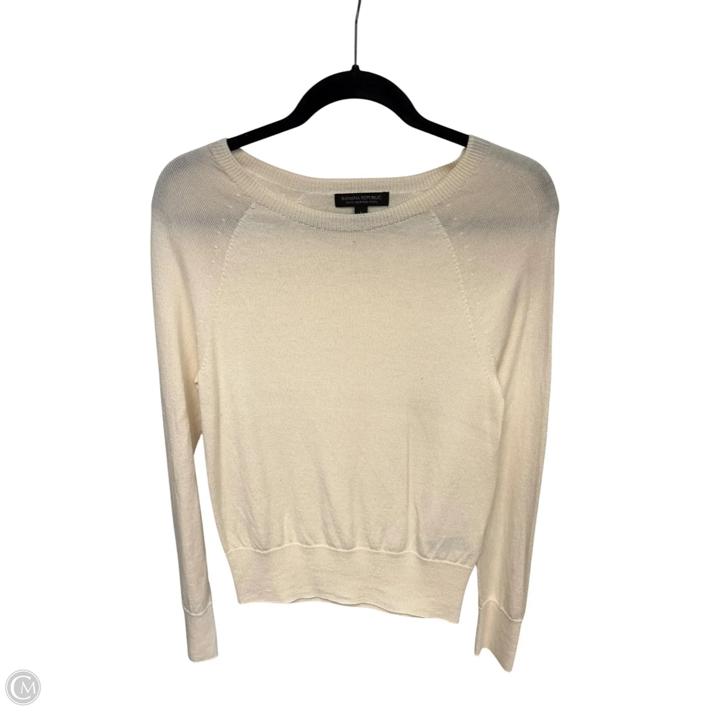 Sweater By Banana Republic In Cream, Size: S