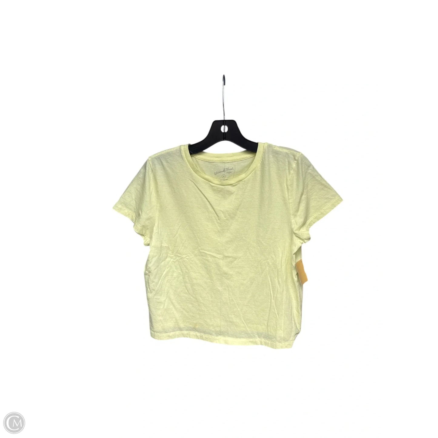 Top Short Sleeve Basic By Universal Thread In Yellow, Size: M