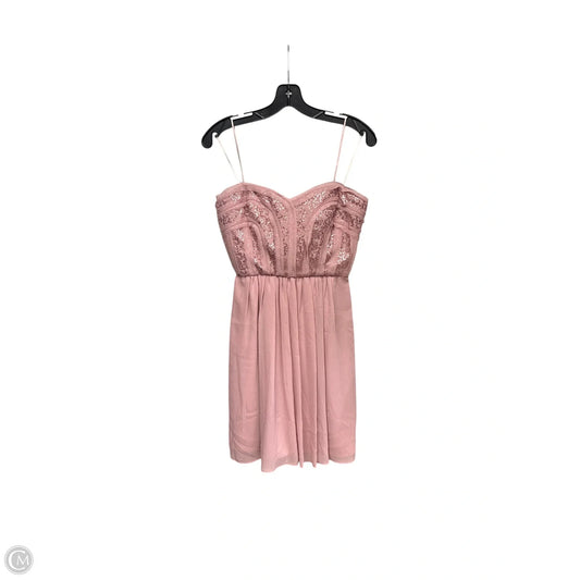 Dress Party Midi By Bcbg In Pink, Size: 6