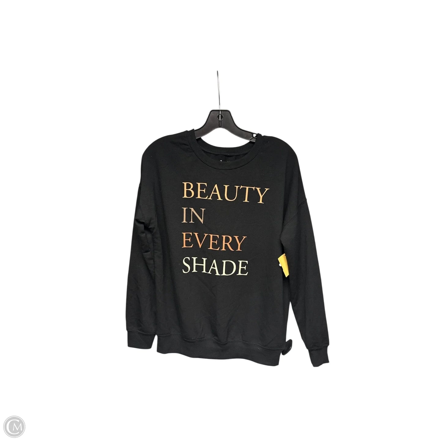 Top Long Sleeve By Zoe And Liv In Black & Gold, Size: Xs
