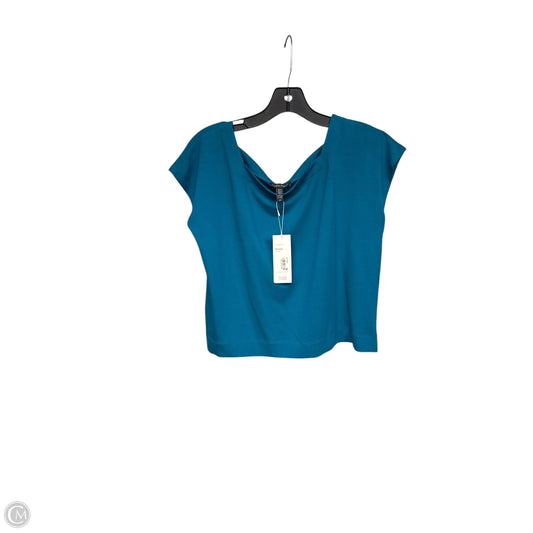Top Short Sleeve By Eileen Fisher In Teal, Size: S