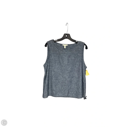 Top Sleeveless By Eileen Fisher In Blue, Size: M