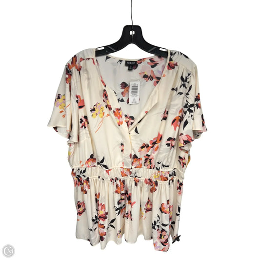 Top Short Sleeve By Torrid In Floral Print, Size: 2x