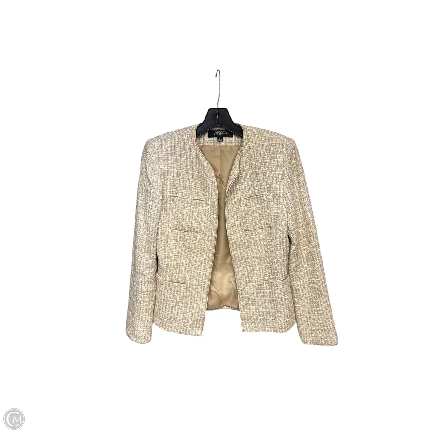 Blazer By Kasper In Tan, Size: 4