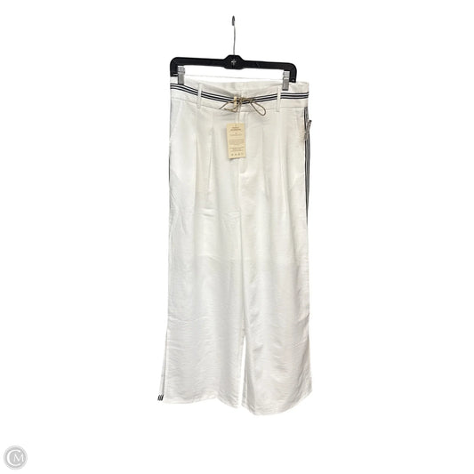 Pants Wide Leg By Clothes Mentor In Blue & White, Size: L