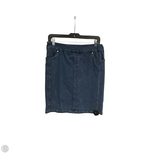 Skirt Midi By Tribal In Blue Denim, Size: 8