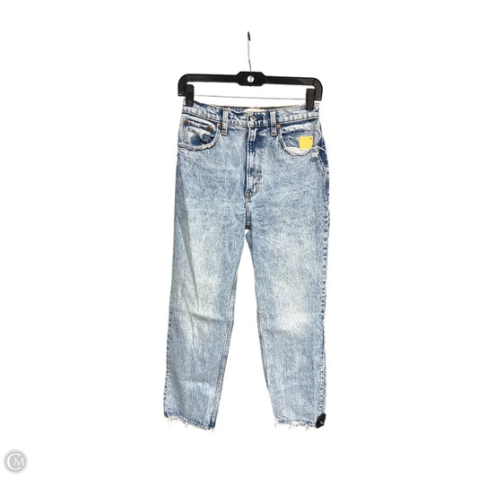 Jeans Straight By Abercrombie And Fitch In Blue Denim, Size: 2