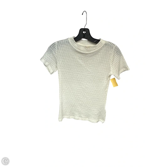 Top Short Sleeve By Pilcro In Cream, Size: Xxs
