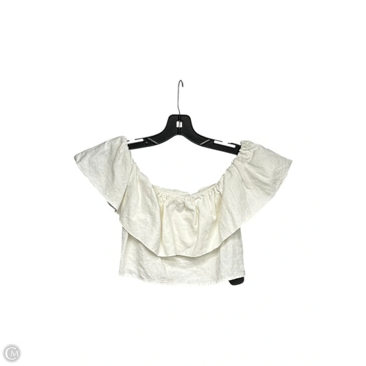 Top Short Sleeve By A New Day In White, Size: M