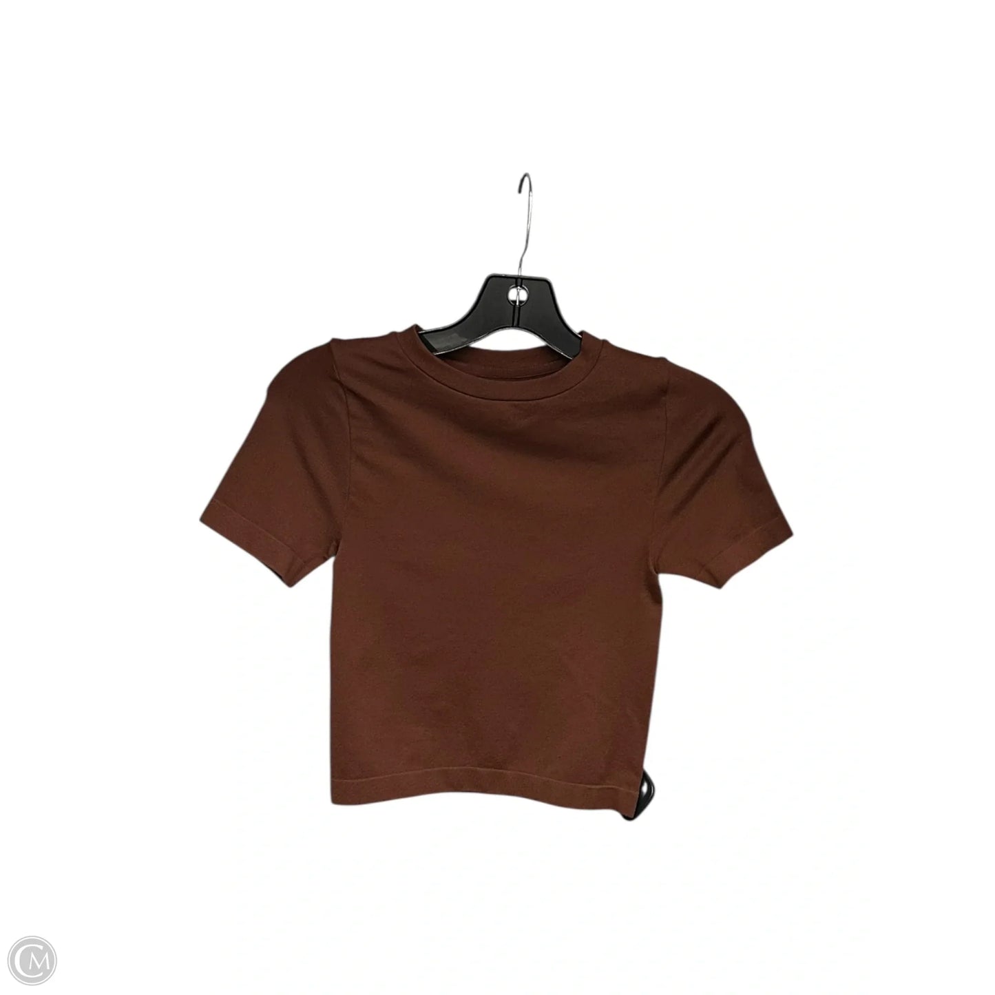 Top Short Sleeve Basic By A New Day In Brown, Size: Xs