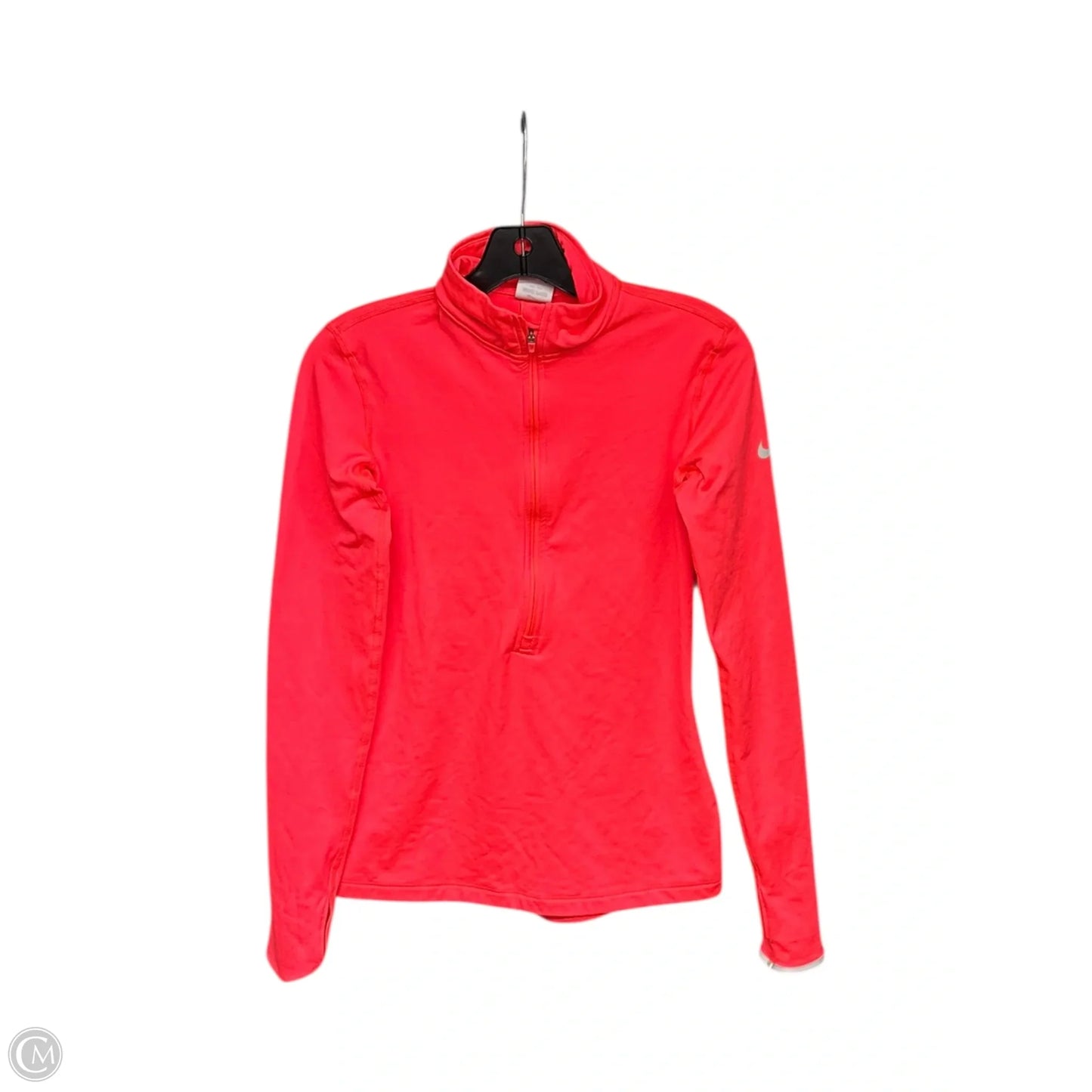 Athletic Jacket By Nike Apparel In Orange, Size: S