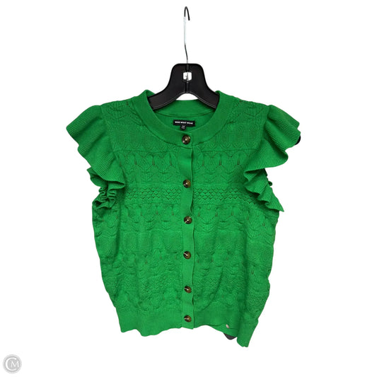 Top Short Sleeve By Who What Wear In Green, Size: M