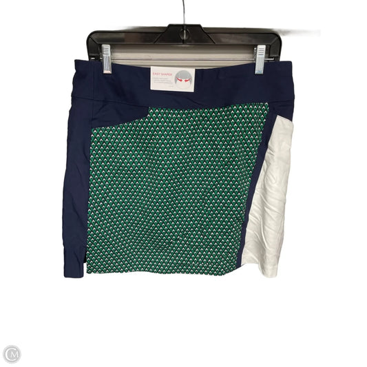 Athletic Skort By Lady Hagen In Blue & Green, Size: L