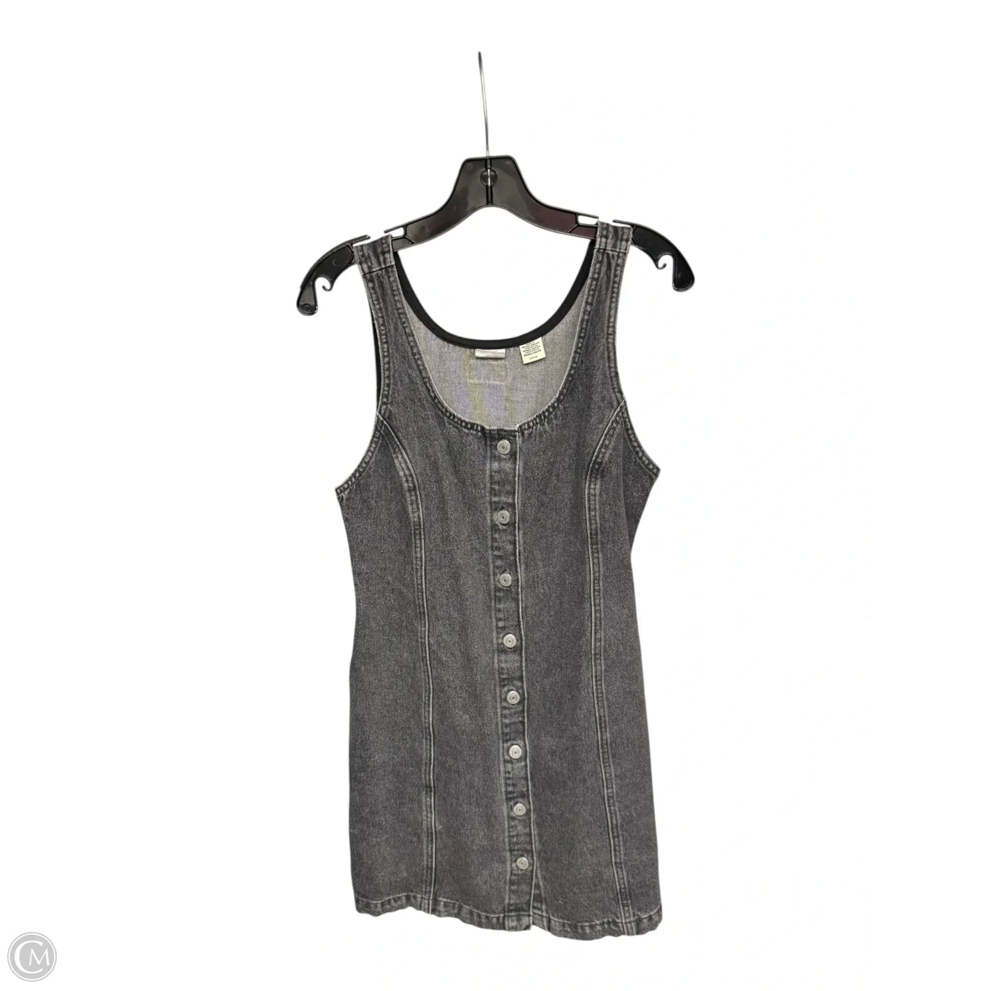 Dress Casual Midi By Levis In Grey Denim, Size: S