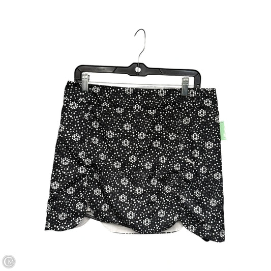 Athletic Skort By Puma In Black & White, Size: M