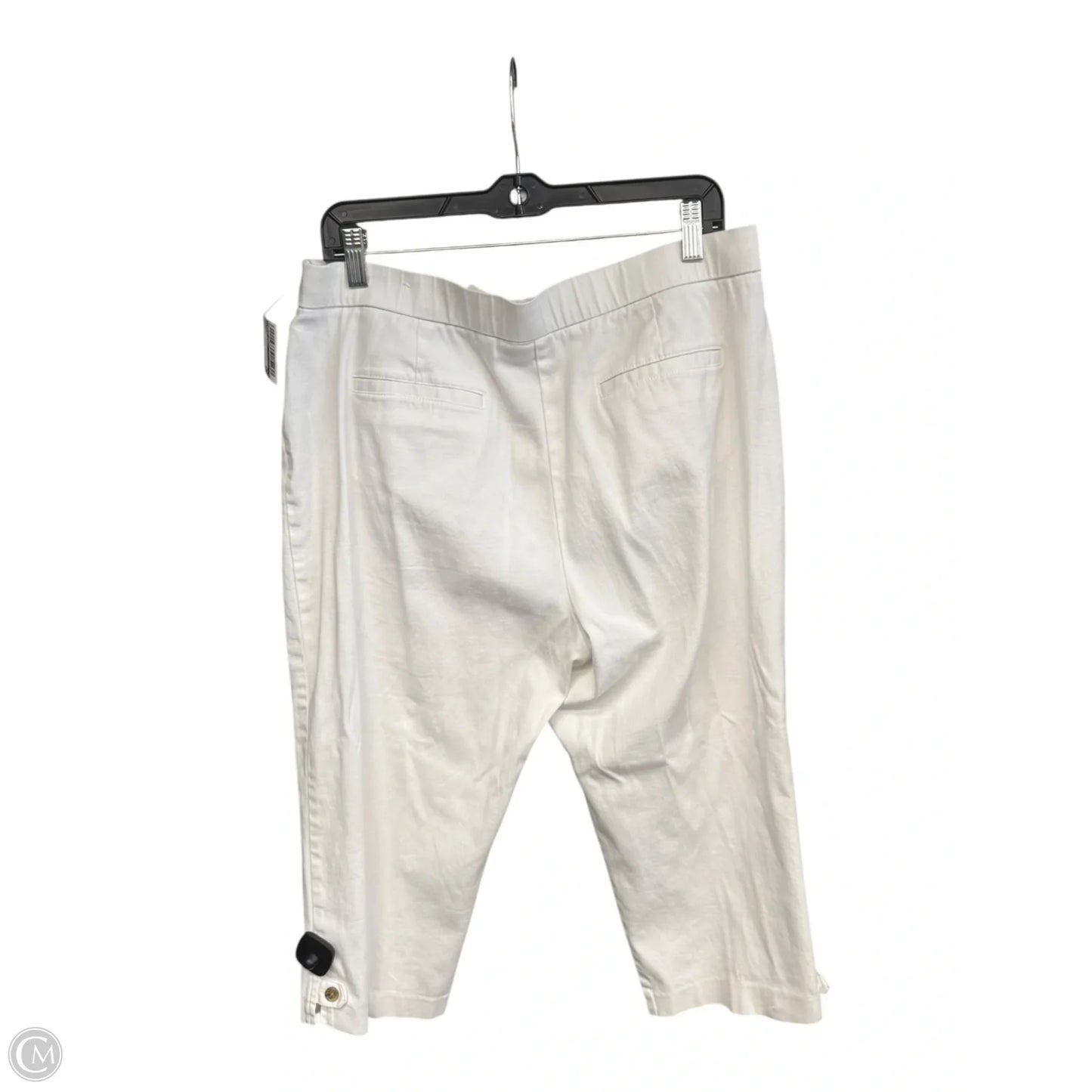 Capris By Studio Works In White, Size: 14