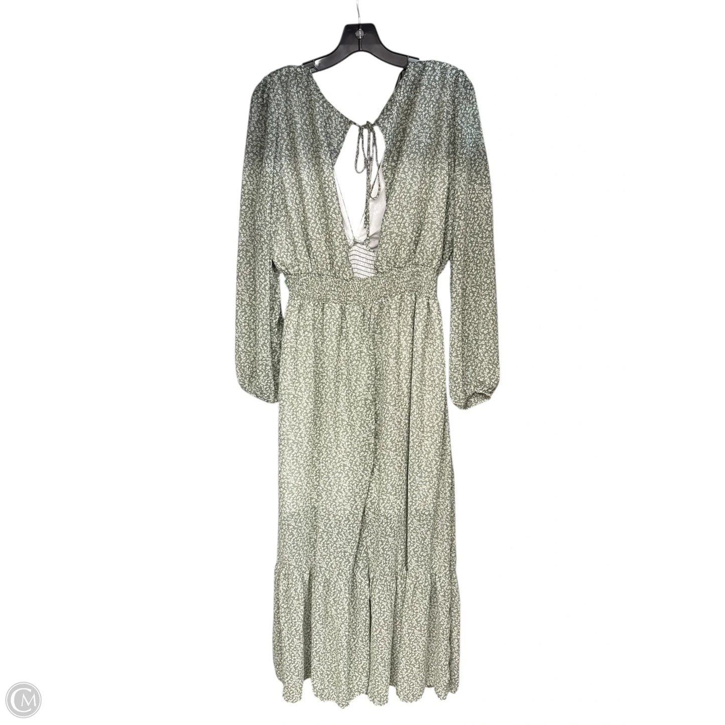 Dress Casual Maxi By Forever 21 In Green, Size: 2x