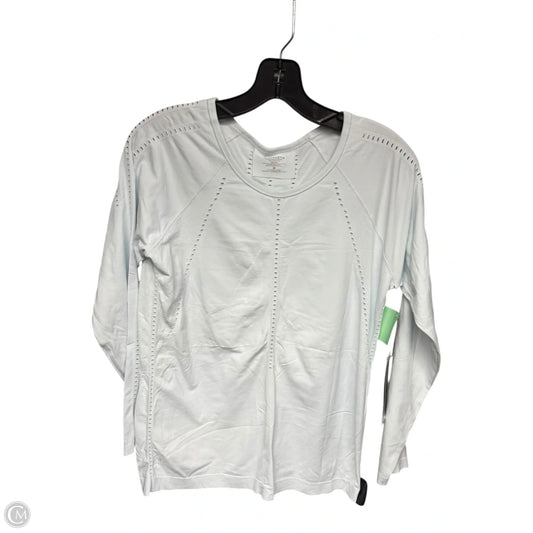 Athletic Top Long Sleeve Crewneck By Athleta In Aqua, Size: M
