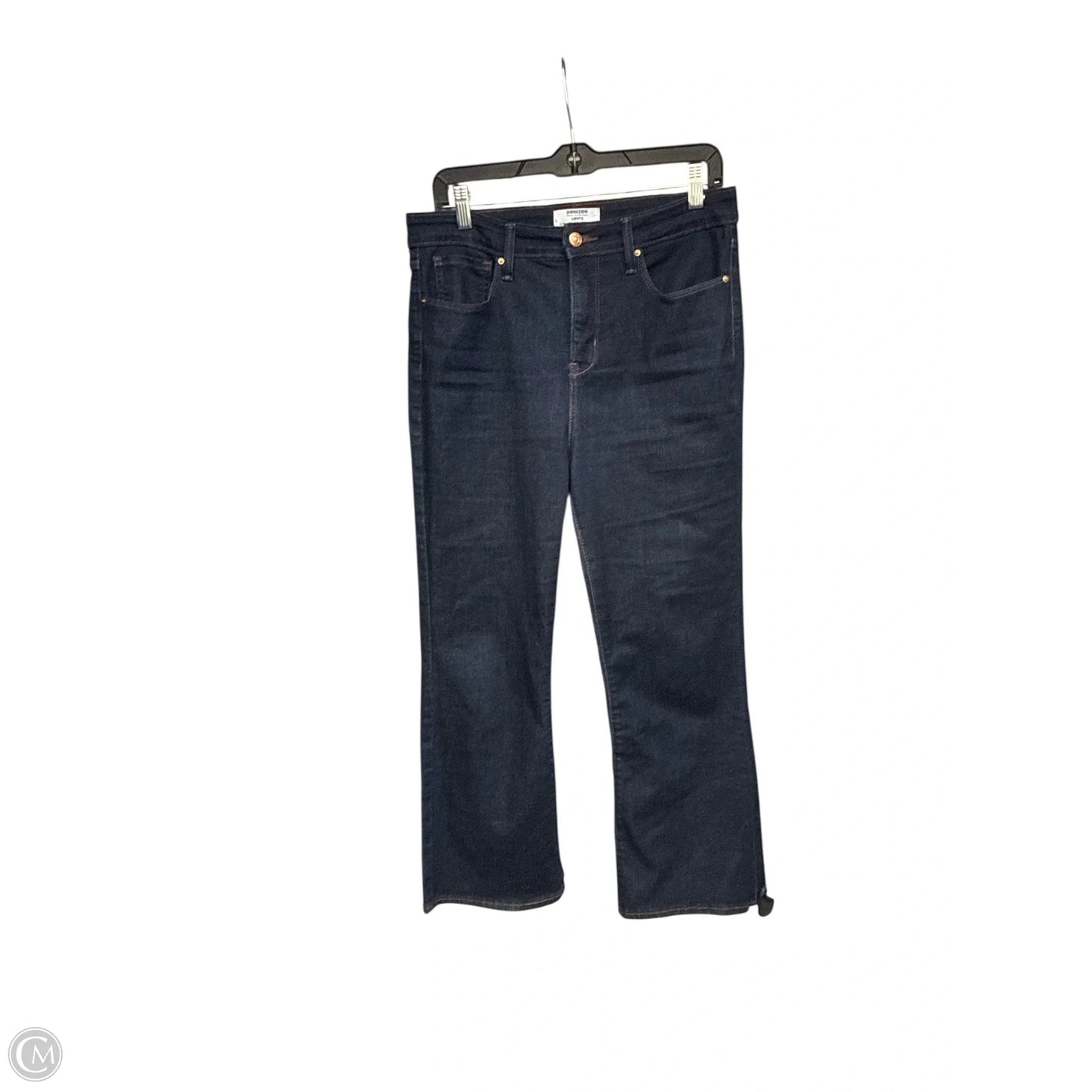 Jeans Flared By Levis In Blue Denim, Size: 10