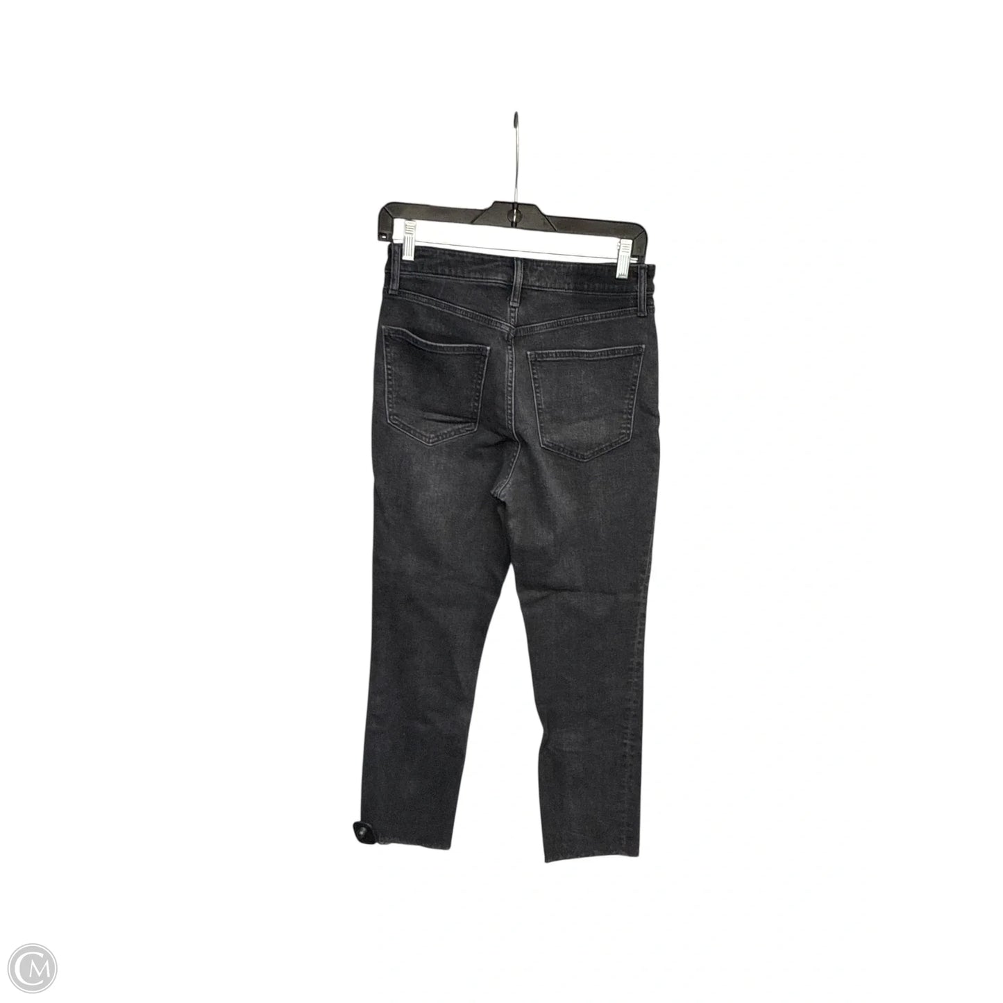 Jeans Straight By Gap In Black Denim, Size: 6